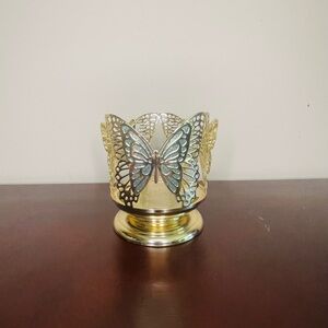 BBW Gold Butterfly Candle Holder